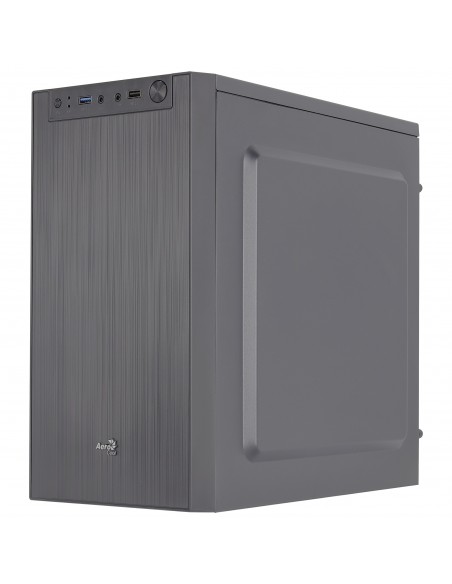 Aerocool CS108BKV1 Caja PC Compacta Micro ATX Aluminio Pulido Ventilador 80cm Negro