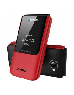 Aiwa FP-24RD teléfono móvil 6,1 cm (2.4") 91,7 g Negro, Rojo Característica del teléfono