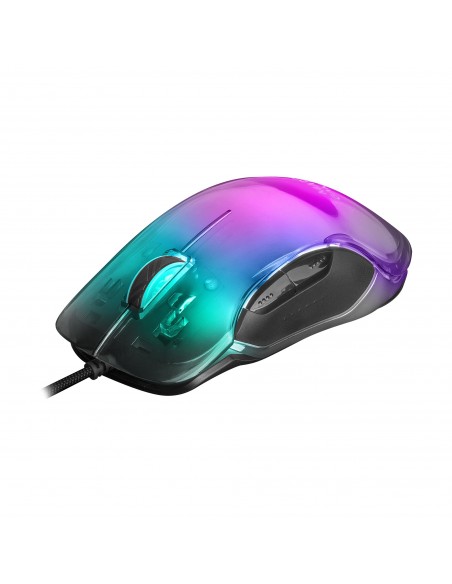 Mars Gaming MMGLOW Ratón Gaming RGB Chroma-Glow Acabado Espejo 12800 DPI Negro