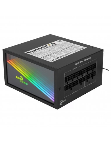 Aerocool MIRAGEGOLD 650W Fuente Alimentación PC Modular RGB 80 Plus Gold Condensadores Japoneses