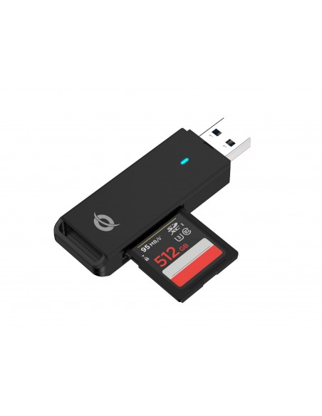 Conceptronic BIAN02B lector de tarjeta USB 3.2 Gen 1 (3.1 Gen 1) Type-A Negro