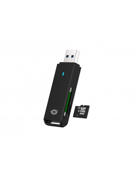 Conceptronic BIAN02B lector de tarjeta USB 3.2 Gen 1 (3.1 Gen 1) Type-A Negro