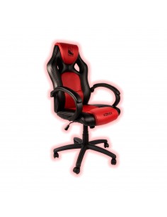 Konix Jotun Silla para videojuegos de PC Asiento de malla Negro, Rojo