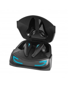 Mars Gaming MHI-ULTRA Negro Auriculares Inalámbricos TWS RGB Flow Bluetooth 5.3 Triple Cancelación Ruido 24H Batería