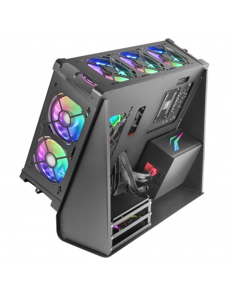 Mars Gaming MCB Negro Caja PC Gaming ATX XL Edición Custom Premium Estructura Modular Doble Cámara