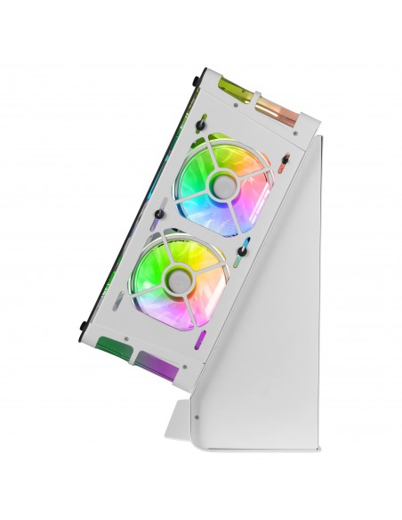 Mars Gaming MCB Blanco Caja PC Gaming ATX XL Edición Custom Premium Estructura Modular Doble Cámara