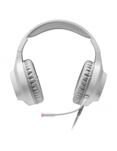 Mars Gaming MH222 Blanco, Cascos Gaming RGB Over Ear con Micrófono, Sonido HiFi, Cancelación de Sonido, Ultraligeros, PS4 PS5