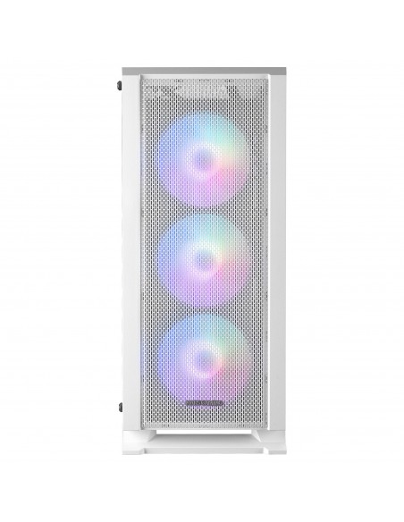 Mars Gaming MC-C Blanco Caja PC ATX Panel Frontal Metal-Mesh Cristal Templado 3 Ventiladores Frontales FRGB 120mm