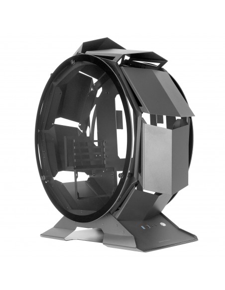 Mars Gaming MCORB Negro Caja PC Gaming Micro-ATX XL Diseño Circular Custom Doble Cristal Templado