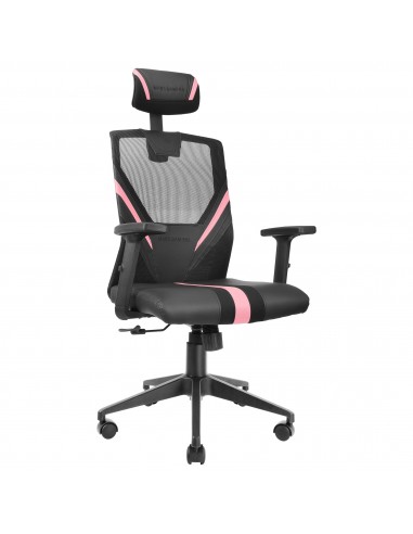 Mars Gaming MGC-ERGO Rosa Silla Gaming Ergonómica Malla Transpirable Soporte Ajustable Cervical + Lumbar + Reposabrazos