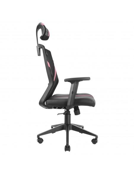 Mars Gaming MGC-ERGO Rosa Silla Gaming Ergonómica Malla Transpirable Soporte Ajustable Cervical + Lumbar + Reposabrazos