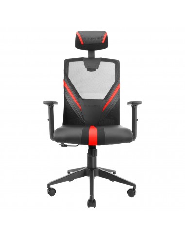 Mars Gaming MGC-ERGO Rojo Silla Gaming Ergonómica Malla Transpirable Soporte Ajustable Cervical + Lumbar + Reposabrazos