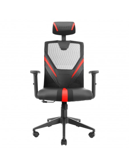 Mars Gaming MGC-ERGO Rojo Silla Gaming Ergonómica Malla Transpirable Soporte Ajustable Cervical + Lumbar + Reposabrazos