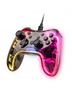 Mars Gaming MGPC mando y volante Transparente USB Gamepad Android, MAC, Nintendo Switch, PC, Playstation 3