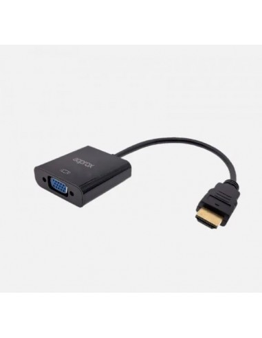 Approx APPC11V3 adaptador de cable de vídeo HDMI tipo A (Estándar) VGA (D-Sub) Negro