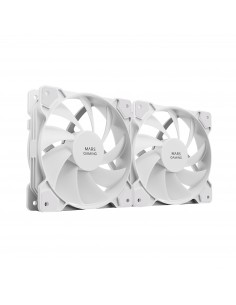 Mars Gaming MFPROX2W sistema de refrigeración para ordenador Carcasa del ordenador Ventilador 12 cm Blanco 2 pieza(s)