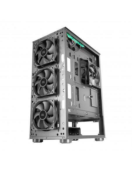 Mars Gaming MC-PRO2 Torre Profesional E-ATX Sistema CPU FREEZER 5 Ventiladores Ultra-silenciosos y Frontal Metal-Mesh Negro