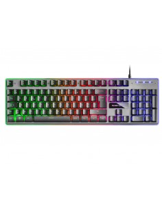 Mars Gaming MK220FR Teclado Gaming H-Mech FRGB Rainbow y Halo Antighosting Idioma Francés