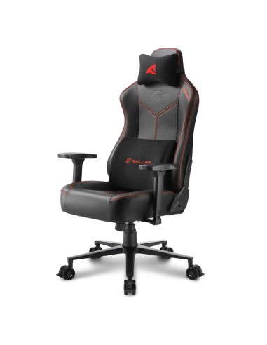 Sharkoon SGS30 Silla para videojuegos universal Asiento acolchado tapizado Negro, Rojo