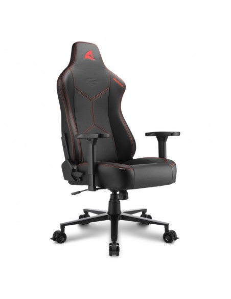 Sharkoon SGS30 Silla para videojuegos universal Asiento acolchado tapizado Negro, Rojo