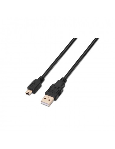 AISENS A101-0023 cable USB 0,5 m USB 2.0 USB A Mini-USB B Negro