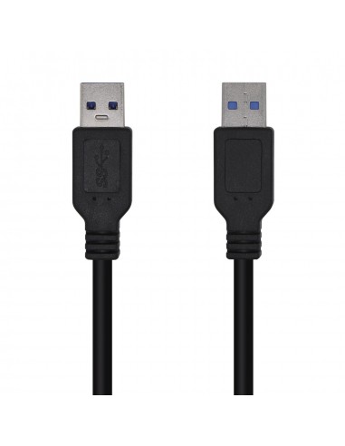 AISENS Cable USB 3.0, Tipo A M-A M, Negro, 3.0m