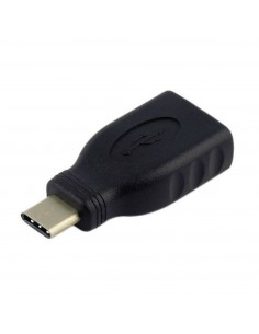 AISENS A108-0323 cambiador de género para cable USB-C USB-A Negro