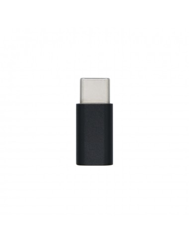 AISENS Mini Adaptador USB-С USB 2.0, Tipo Micro-B H-USB-С M, Negro