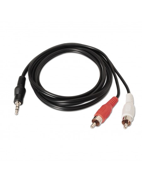 AISENS A128-0148 cable de audio 3 m 3,5mm 2 x RCA Negro