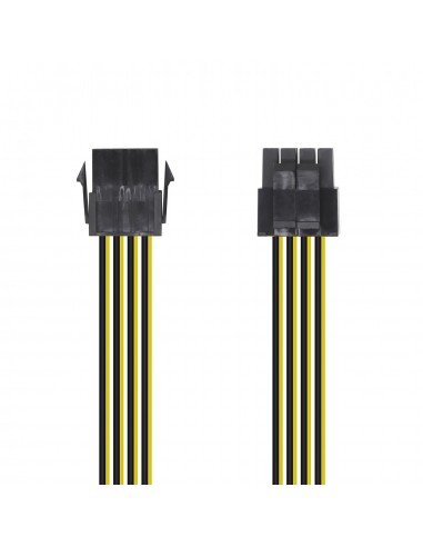 AISENS Cable Alimentación, 8pin H-4+4pin M, 30cm