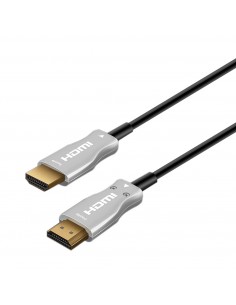 AISENS Cable HDMI V2.0 AOC Premium alta velocidad   HEC 4k@60hz 18Gbps, A M-A M, Negro, 30 m