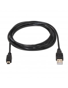 AISENS A101-0024 cable USB 1 m USB 2.0 USB A Mini-USB B Negro