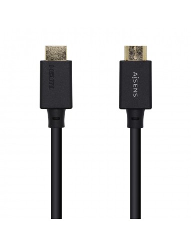 AISENS Cable HDMI V2.1 Ultra Alta Velocidad   HEC Certificado 8k@60Hz 48Gbps, A M-A M, Negro, 1.0m