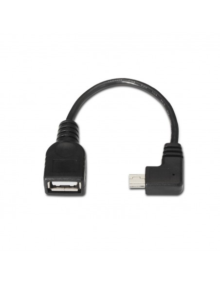 AISENS A101-0034 cable USB 0,15 m USB 2.0 Mini-USB B USB A Negro