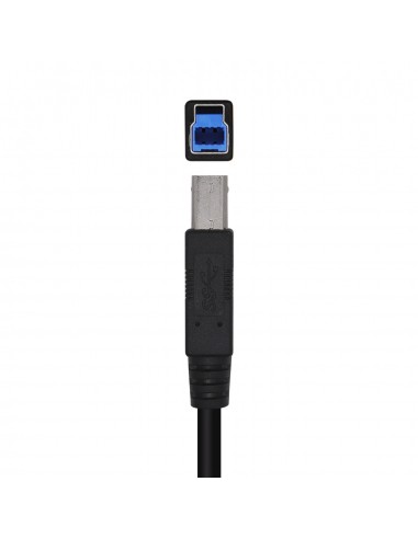 AISENS Cable USB 3.0 Impresora Tipo A M-B M, Negro, 2.0m