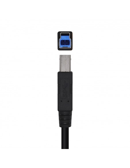 AISENS Cable USB 3.0 Impresora Tipo A M-B M, Negro, 2.0m