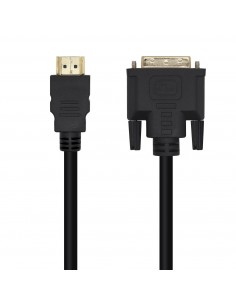 AISENS Cable DVI A HDMI, DVI 18+1 M-HDMI A M, Negro, 3.0m