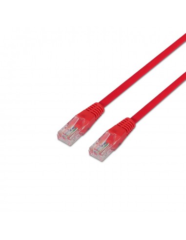 AISENS A133-0187 cable de red Rojo 0,5 m Cat5e U UTP (UTP)