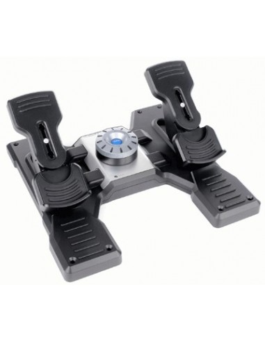 Logitech G Flight Rudder Pedals Negro, Plata USB 2.0 Simulador de Vuelo Analógico Digital PC