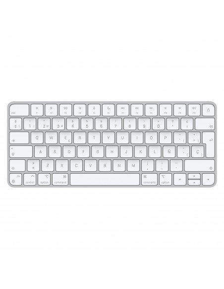 Apple Magic teclado USB + Bluetooth Español Aluminio, Blanco