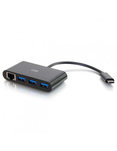 C2G 82406 base para portátil y replicador de puertos USB 3.2 Gen 1 (3.1 Gen 1) Type-C Negro