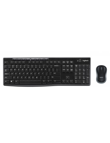 Logitech Wireless Combo MK270 teclado Ratón incluido USB QWERTY Inglés Negro