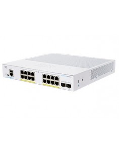 Cisco CBS350-16FP-2G-EU switch Gestionado L2 L3 Gigabit Ethernet (10 100 1000) Plata