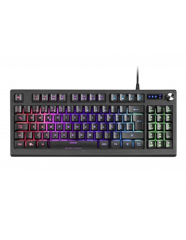 Mars Gaming MKREVOPT Teclado H-Mech Compacto TKL y Pad Numérico Iluminación Full RGB Idioma Portugués