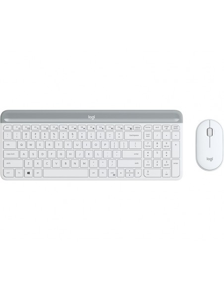 Logitech MK470 teclado Ratón incluido RF inalámbrico QWERTY Inglés Blanco