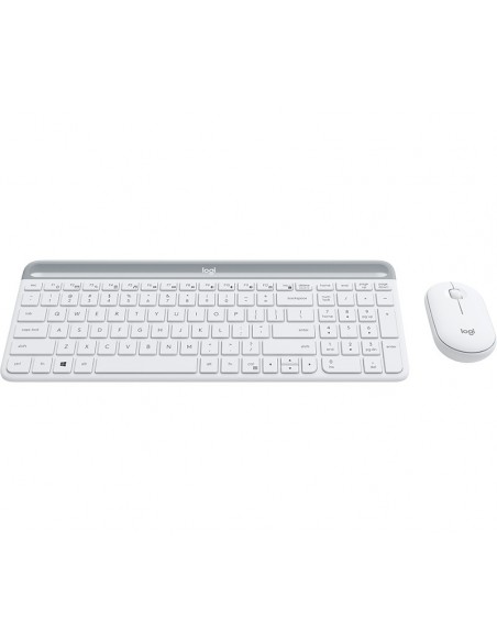 Logitech MK470 teclado Ratón incluido RF inalámbrico QWERTY Inglés Blanco