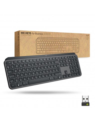 Logitech Mx Keys For Business teclado Bluetooth Suizo Grafito