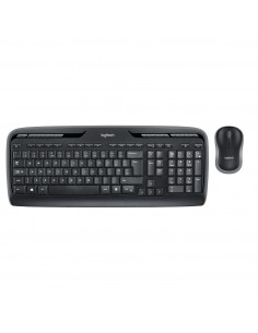 Logitech Wireless Combo MK330 teclado Ratón incluido RF inalámbrico AZERTY Belga Negro