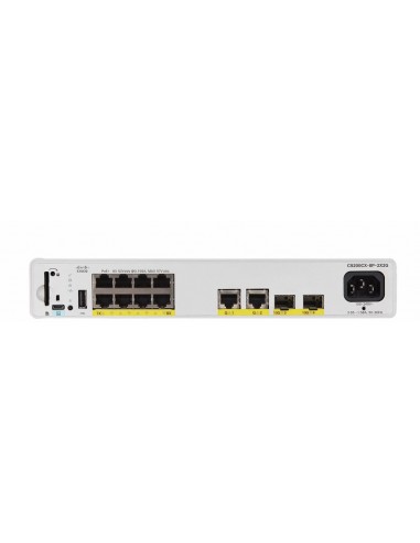 Cisco Catalyst C9200CX-8P-2X2G-A switch Gestionado L2 L3 Gigabit Ethernet (10 100 1000) Energía sobre Ethernet (PoE) Gris