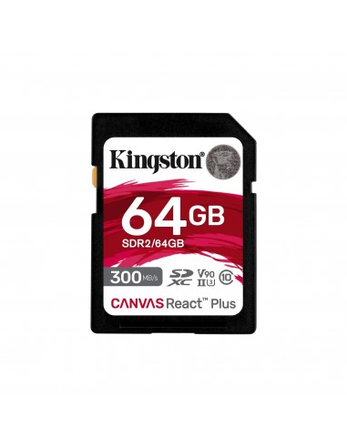 Kingston Technology Canvas React Plus 64 GB SD UHS-II Clase 10